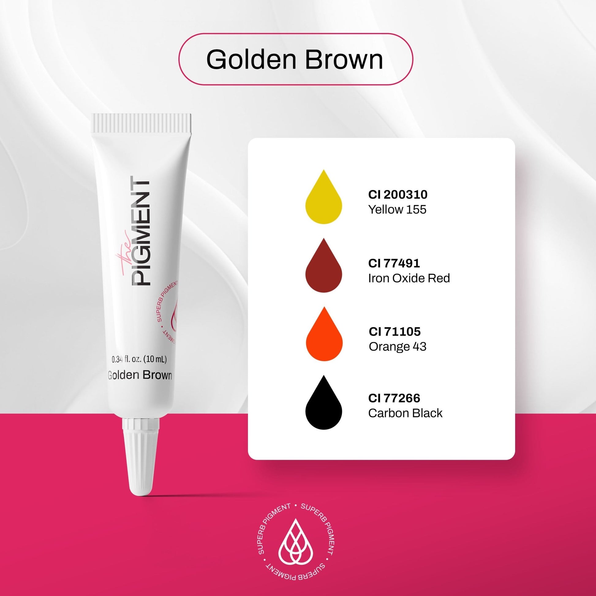 The Pigment - Microblading Pigment - Goldenbrown - 10ml