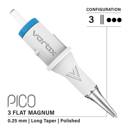 Vertix Pico 3 Magnum Flat PMU cartridge needle, single piece