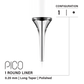 Vertix Pico 1 Round Liner cartridge membrane and reservoir